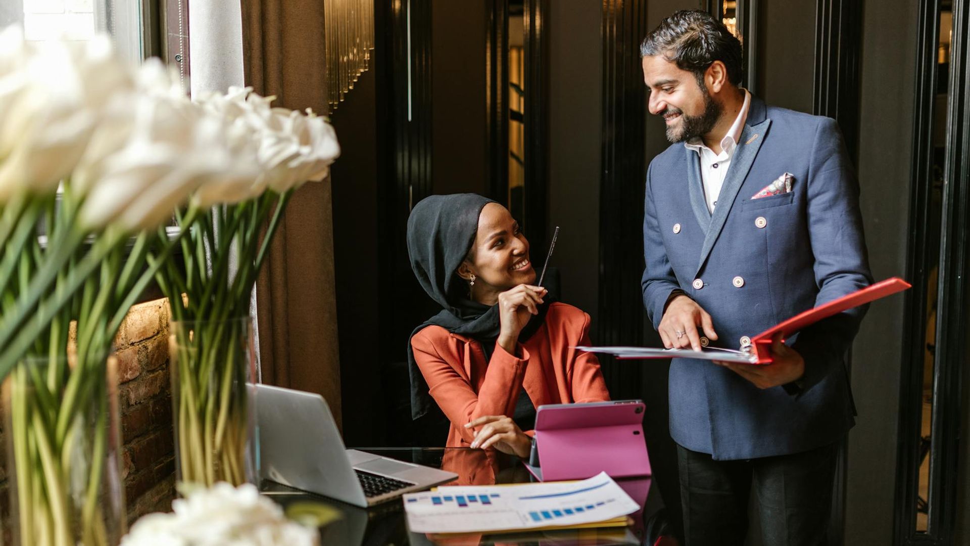 Elegant modern office space representing professional quality management consulting