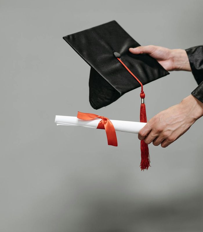 Successful business professionals after achieving ISO certification milestone